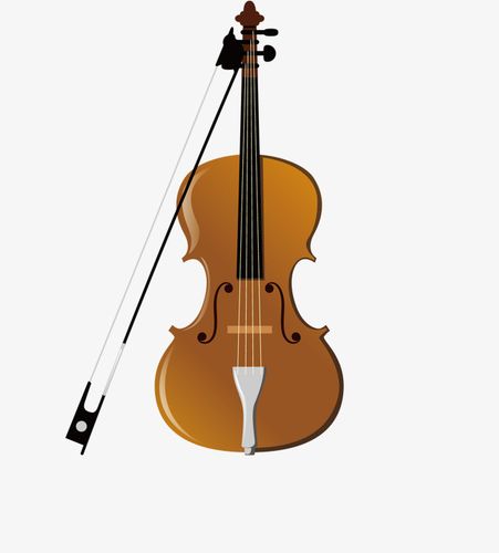 乐器卡通大提琴矢量图下载