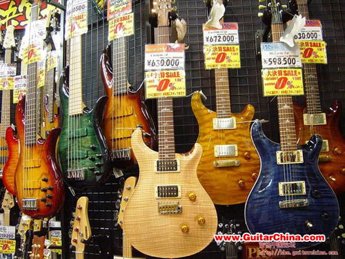 网上乐器展 吉他中国琴友在日本琴行拍摄的大量精彩图片